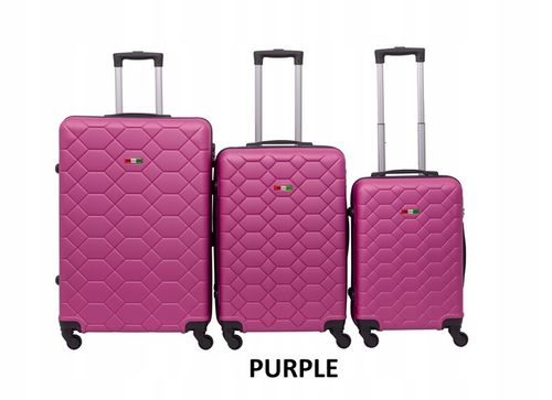 KOMPLET ZESTAW WALIZEK PODRÓŻNYCH BAGIA 3szt. AMSTERDAM na Arena.pl