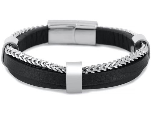 KOMPLET PREZENTOWY MĘSKI PAUL LORENS - Zegarek + Bransoletka (zg375e) na Arena.pl