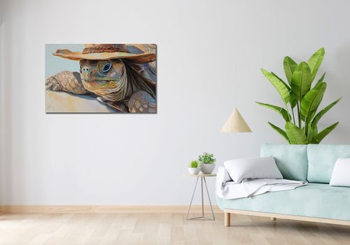 Obraz 100x60cm Żółwi Kapelusznik na Arena.pl