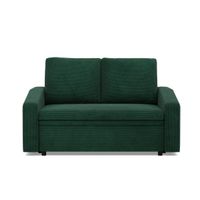 Sofa z funkcją spania, BLOM, sztruks, 148x87x90 cm, zieleń | TYLETEGOTU