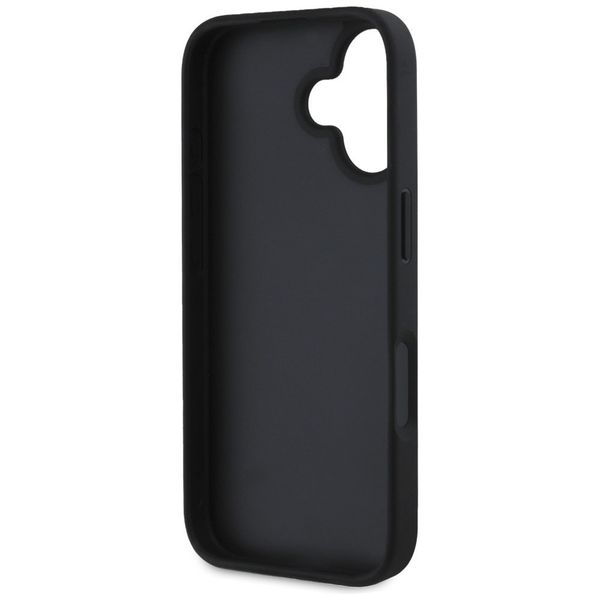 Etui Guess Hot Stamp 4G Pattern Triangle Metal Logo do iPhone 16 czarny zdjęcie 7