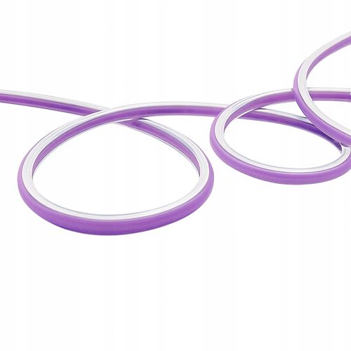 Neon Frez 6mm Fioletowy Osłona Osłonka do Napisów Neon LED Silikon 9x8mm na Arena.pl