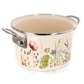 Garnek Emaliowany do Gotowania Tradycyjny na Gaz Indukcję 20 cm 3L Maki