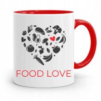 Kubek Czerwony Dla Kucharza Kucharki Food Love Z Nadrukiem Ze Zdjęciem