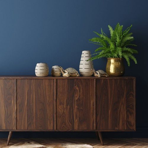 Wazon z glinki ceramicznej MELINDA 18X18X38 szampański na Arena.pl