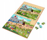 PUZZLE MAGNETYCZNE I GRA 2W1 RYCERZE