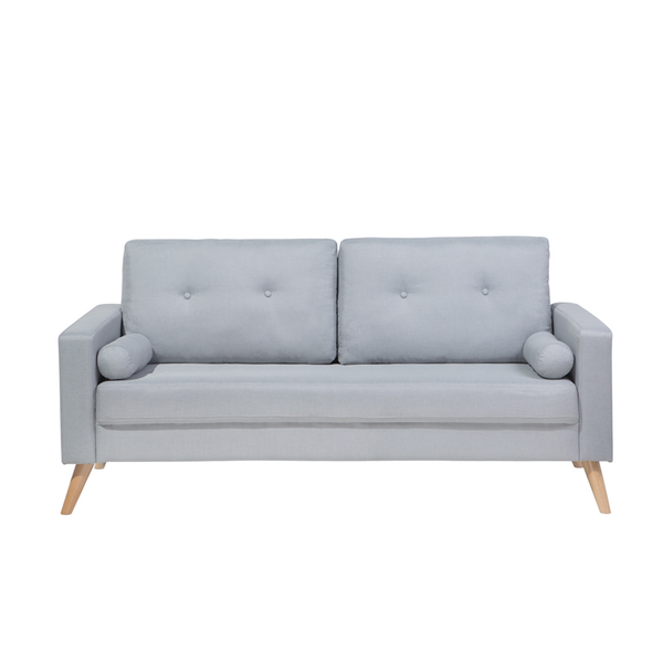 Sofa 2-osobowa jasnoszara KALMAR zdjęcie 1