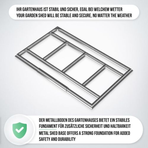 Jago Garden Domek narzędziowy, zielony, 182 x 186 x 118 cm na Arena.pl