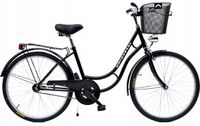 Rower Damski Damka Męski Miejski Uniwersal 28 Kosz