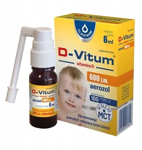 D-Vitum aerozol 600 j.m. 6ml zdjęcie 1