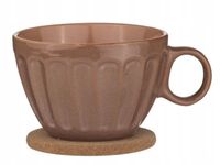 Filiżanka i podstawka Elan Terracotta 375ml.