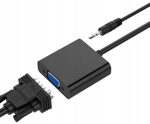 Konwerter HDMI wt. do VGA gn.+audio jack 3,5st. na Arena.pl