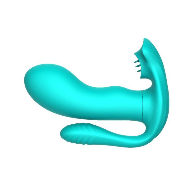 Tongue Triple Stimulator Green zdjęcie 2