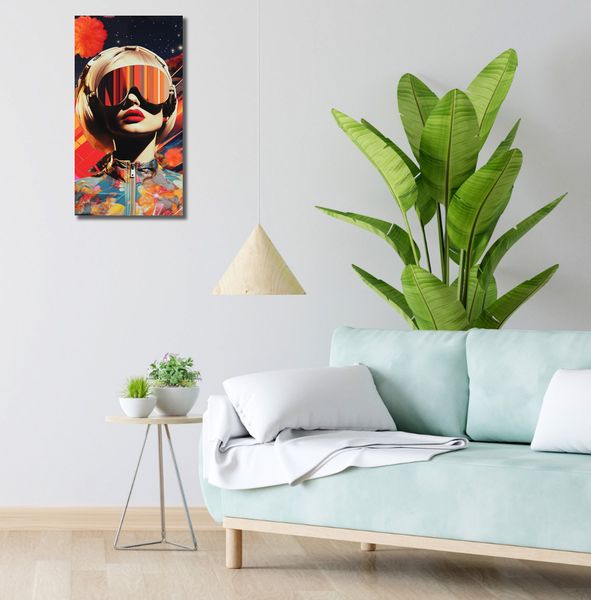 Obraz 30x60cm Retrofuturystyczna Muza zdjęcie 2