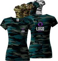 KOSZULKA DAMSKA T-shirt Z WŁASNYM HAFTEM NADRUKIEM LOGO HAFT KOMPUTEROWY