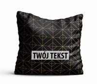 Poduszka Dekoracyjna GEOMETRYCZNA z Twoim napisem G35