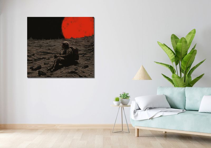 Obraz 100x90cm Samotność w Kosmosie zdjęcie 2