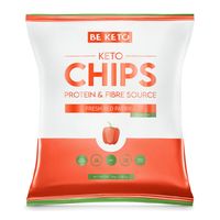 BeKeto Keto Chipsy - Świeża Czerwona Papryka 30g
