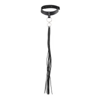 bijoux indiscrets maze tassel choker black - obroża z chwostem, czarna