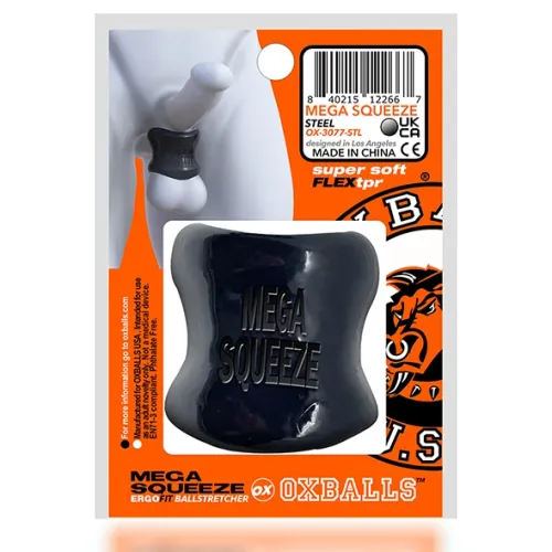 oxballs mega-squeeze czarny pierścień anatomiczny flextpr 6 cm na Arena.pl