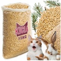 ŻWIREK DREWNIANY SOSNOWY DO KUWETA KLATKA DLA KOTA KRÓLIKA ŚWINKI MORSKIEJ