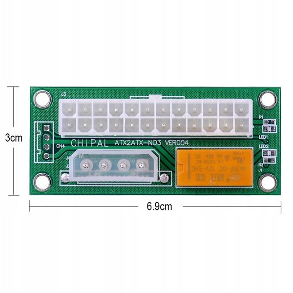 Riser Add2PSU Łącznik zasilaczy ADAPTER 2PSU MOLEX zdjęcie 4