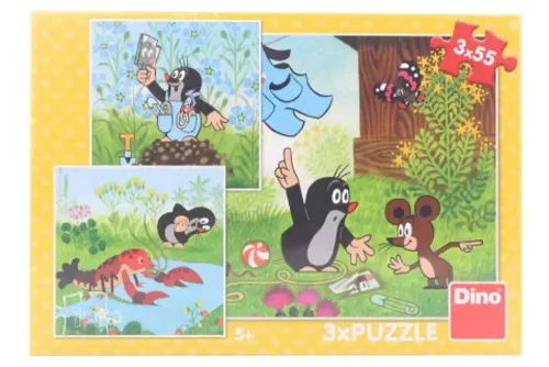 Krecik - 335257 Puzzle Krecik 3x55 elementów na Arena.pl