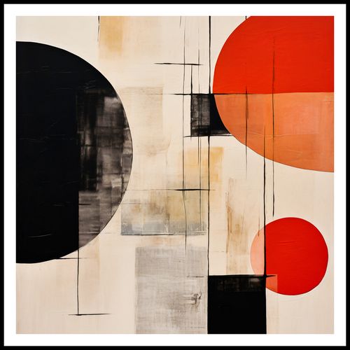 Plakat 80x80cm Abstrakcyjna Symetria na Arena.pl