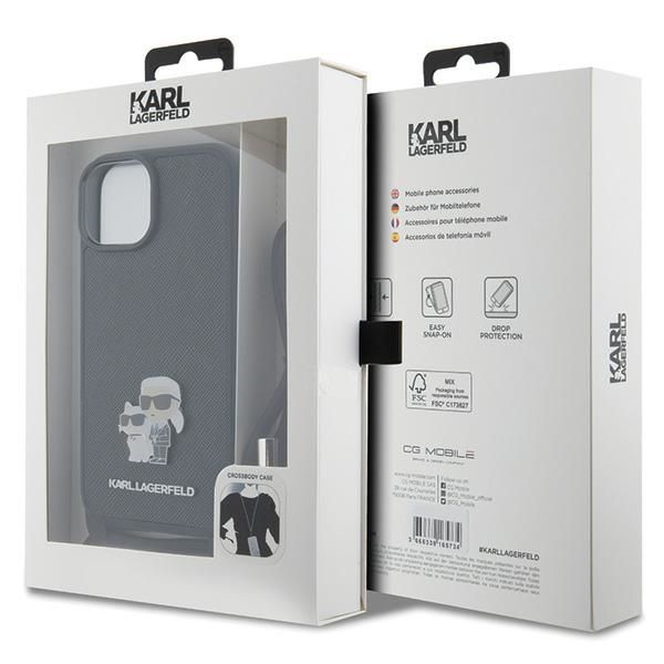Etui Karl Lagerfeld do iPhone 15, iPhone 14, iPhone 13, Czarny zdjęcie 7