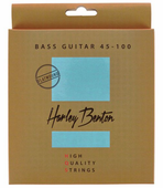 Struny do gitary Basowej Harley Benton 4 struny HQS Bass 45-100 Flatwound