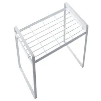 Półka metalowa biała na blat kuchni organizer kuchenny stojak loft