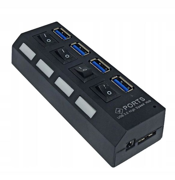 Hub 4 puertos USB 3.0 con Interruptor WESTOR zdjęcie 1