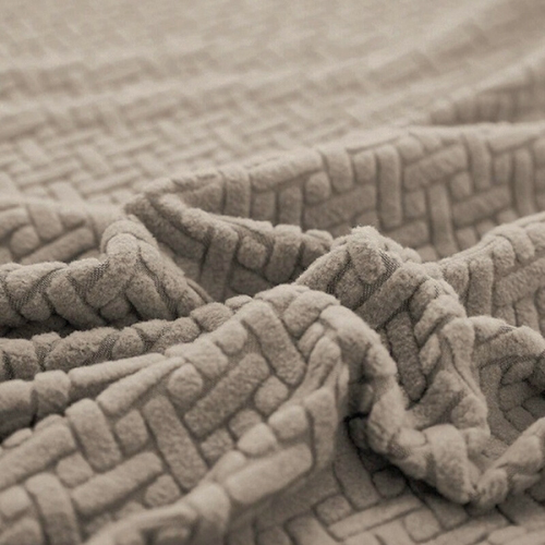 4X POKROWIEC NA KRZESŁO ŻAKARD JODEŁKA BEŻOWY na Arena.pl