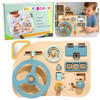 DLA DZIECI Z DREWNIANĄ KIEROWNICĄ TABLICA