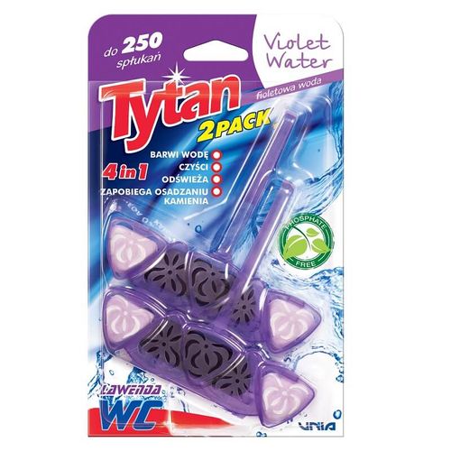 4w1 KOSTKA toaletowa DO WC TYTAN VIOLETwater 2x40g na Arena.pl