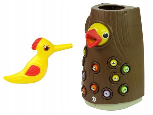 Gra Zręcznościowa Magnetyczna Złap Robaczka Nakarm Ptaszka Dzięcioł na Arena.pl