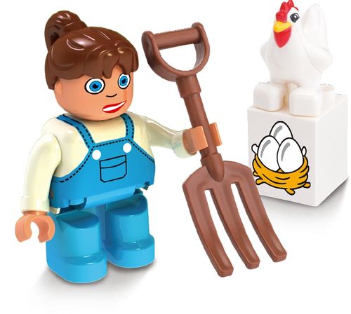 KLOCKI MUBI FIGURKA LUDZIK FARMERKA na Arena.pl