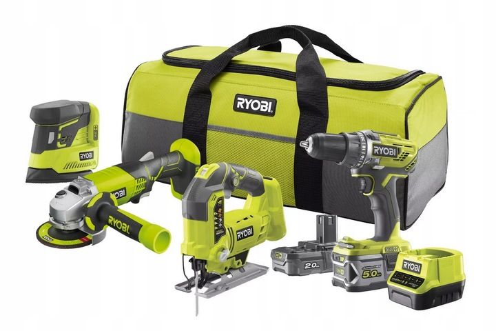 RYOBI ZESTAW NARZĘDZI COMBO 8elem. R18CK4B-252S zdjęcie 1