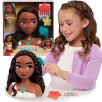 LALKA GŁOWA DO CZESANIA STYLIZACJI WŁOSÓW DISNEY VAIANA 2 MOANA + AKC.
