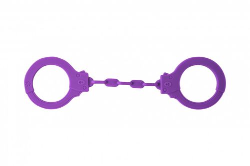 kajdanki silicone handcuffs party hard suppression purple na Arena.pl