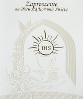 zaproszenie komunia święta 10szt 3479