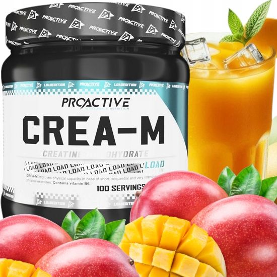 ProActive Crea-M LOAD kreatyna monohydrat 500g MANGO zdjęcie 1
