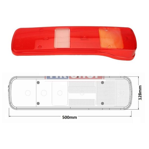 Klosz Lampy tylnej Lewy Prawy szkło tył VOLVO FH12 FH16 FM FL FE 2002-2012 zdjęcie 6