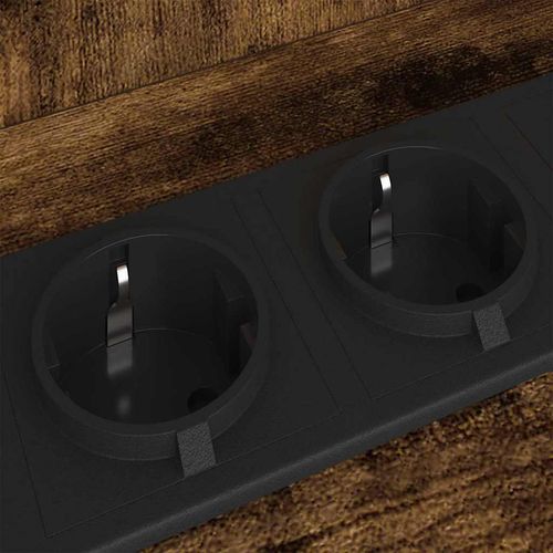 Stolik nocny z półką 2 pcs Wędzony dąb 40 x 40 x 61 cm na Arena.pl