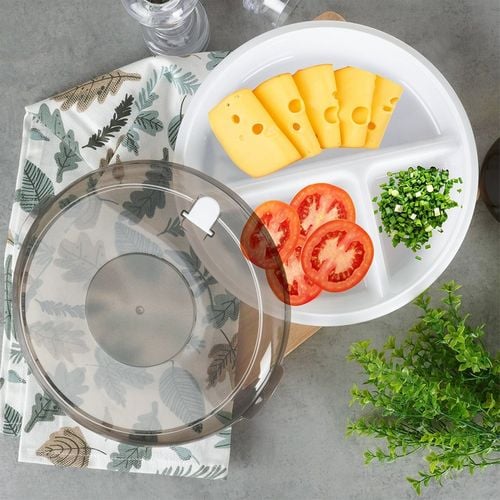 Pojemnik do Mikrofalówki Mikrofali Talerz Dzielony do Podgrzewania Żywności na Arena.pl
