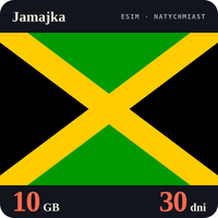 Karta eSIM Internet Jamajka 10 GB na 30 dni - bez rejestracji
