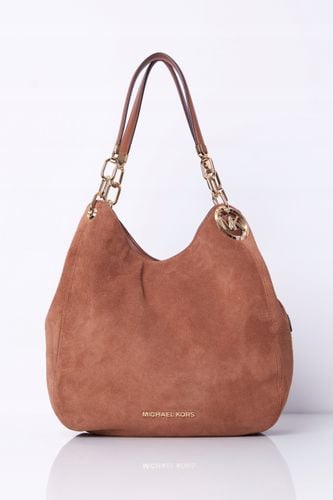 Michael Kors torebka skóra ekologiczna zamszowa brązowy na Arena.pl