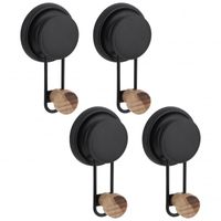 Wieszak łazienkowy na ręczniki na przyssawkę 4 szt  - Yoka