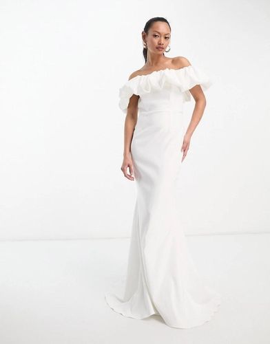 TRUE VIOLET SUKNIA ŚLUBNA MARSZCZENIE ODKRYTE RAMIONA KKZ NG7__M na Arena.pl