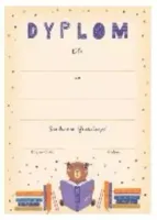 Dyplom A4 Miś Czyta
